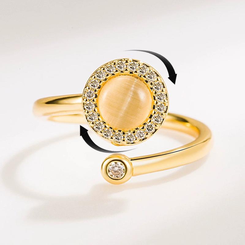 Cat's Eye Spinner Ring