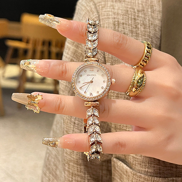 Water-Resistant Mermaid Crystal Watch