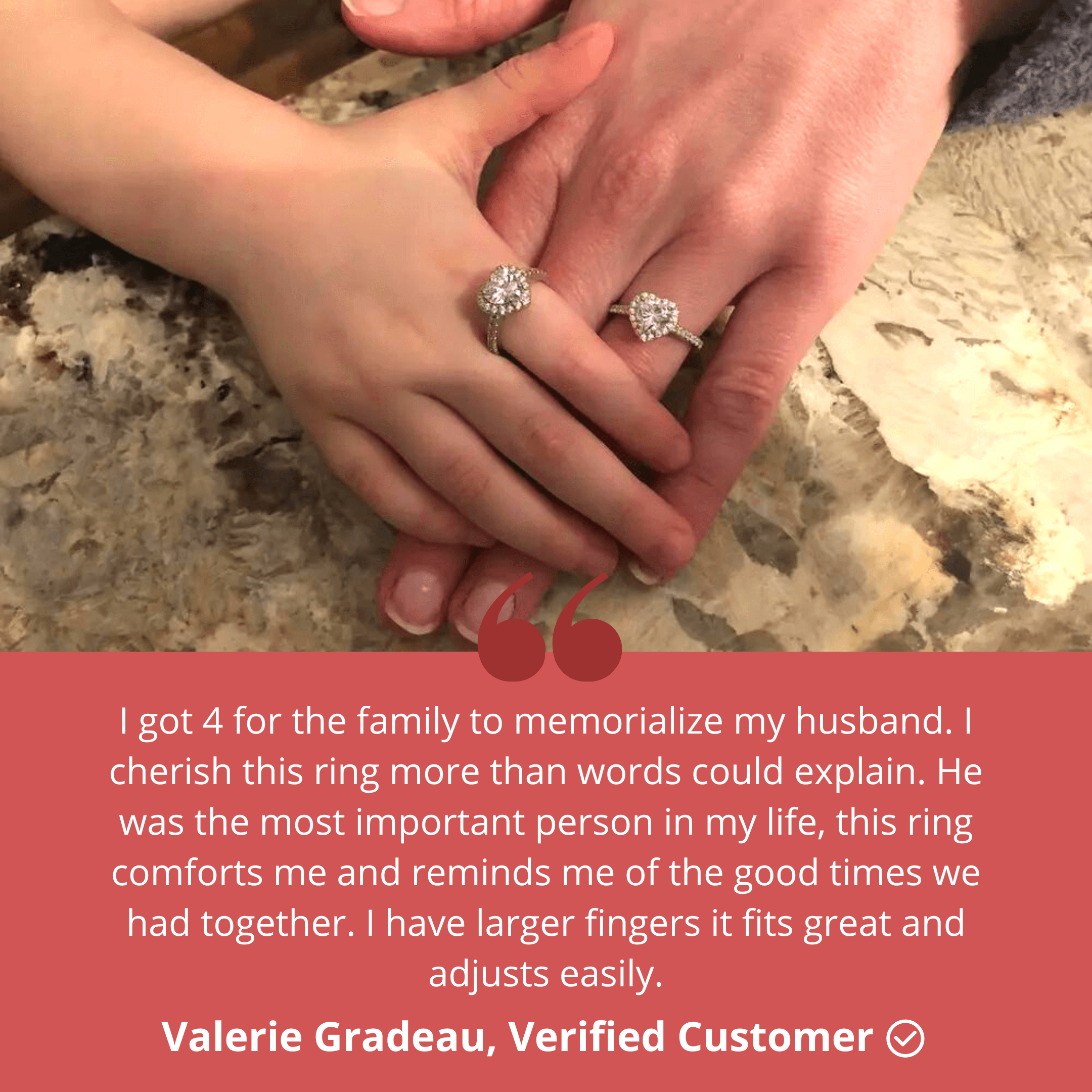 Always With Me Memorial Urn Ring