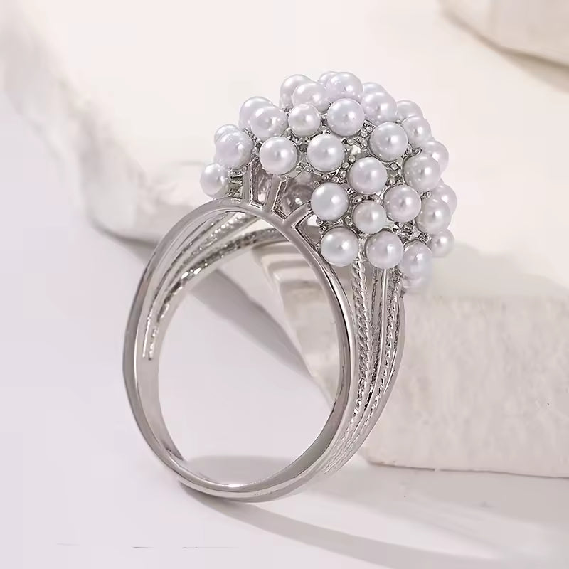 Bush - Inlaid Pearls Ring