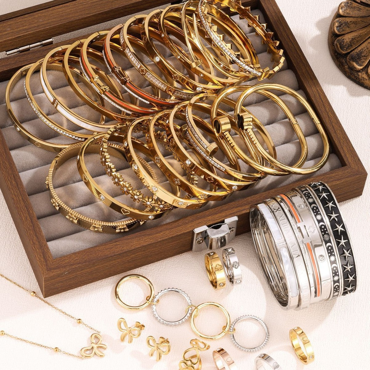 3 Piece Stackable Bangle Set