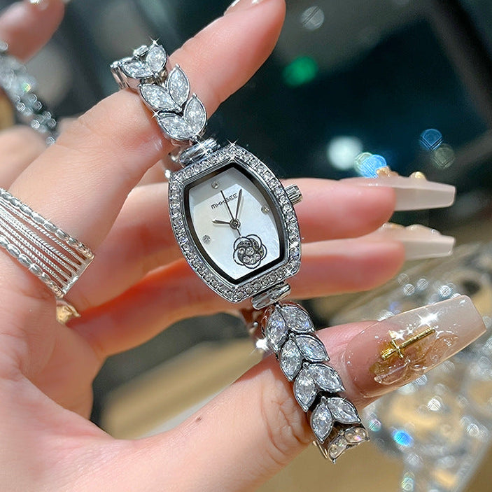 Camellia Crystal Watch | Timeless Elegance