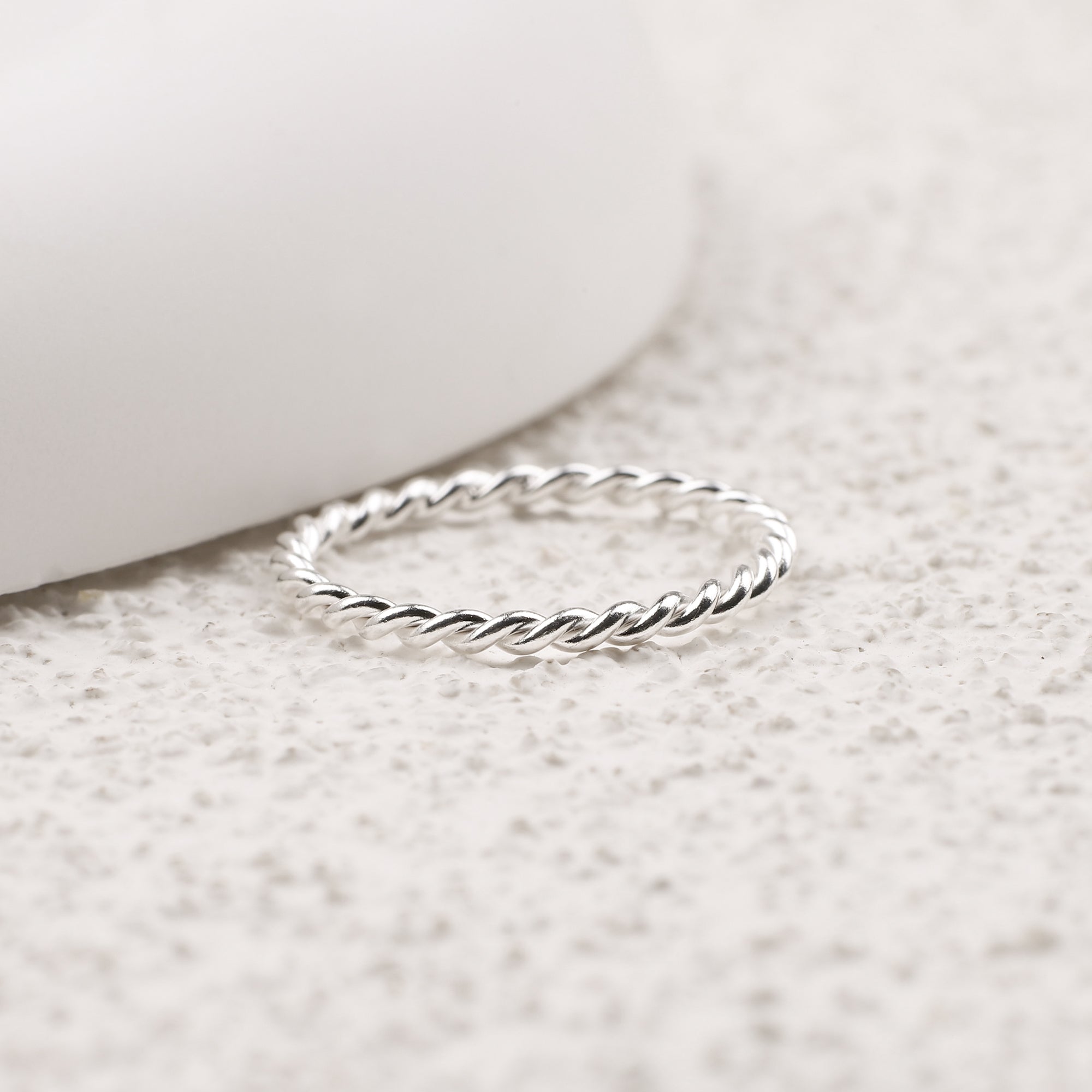 Dainty Braided Stacking Ring