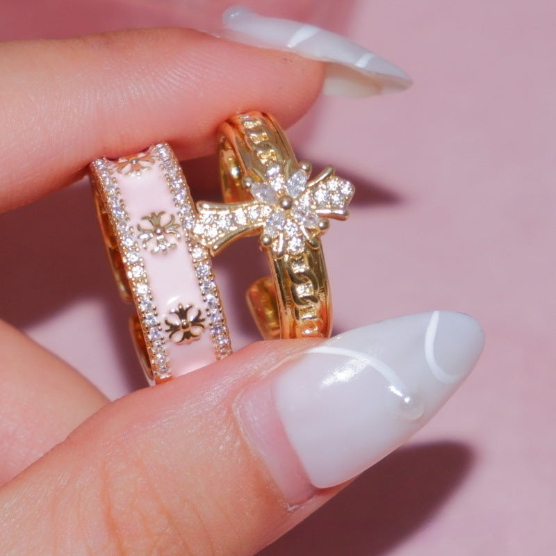 2-Piece Cross Stackable Ring Set