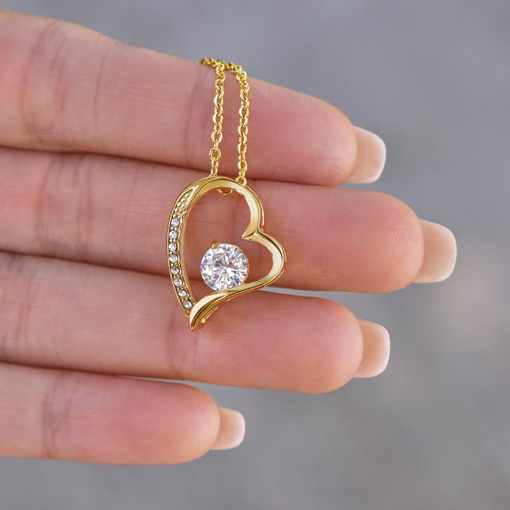 To My Daughter - Love Heart Necklace, from Mum