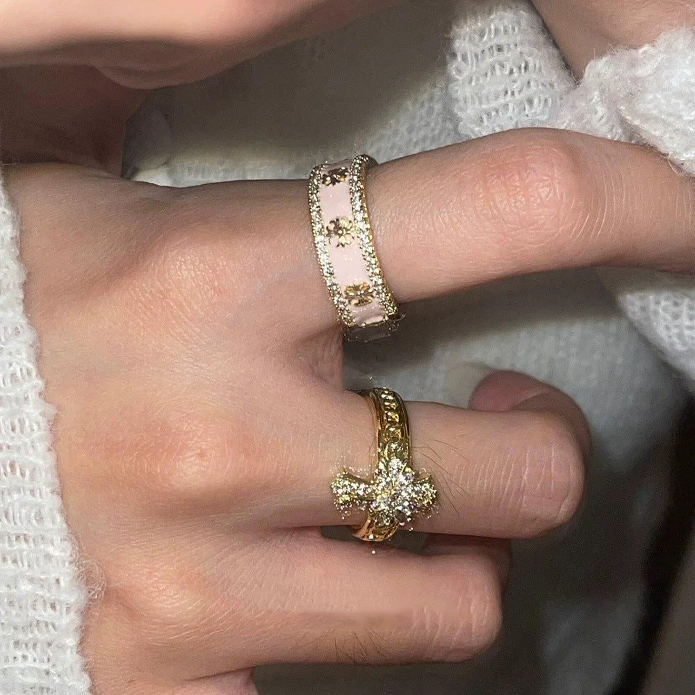 2-Piece Cross Stackable Ring Set