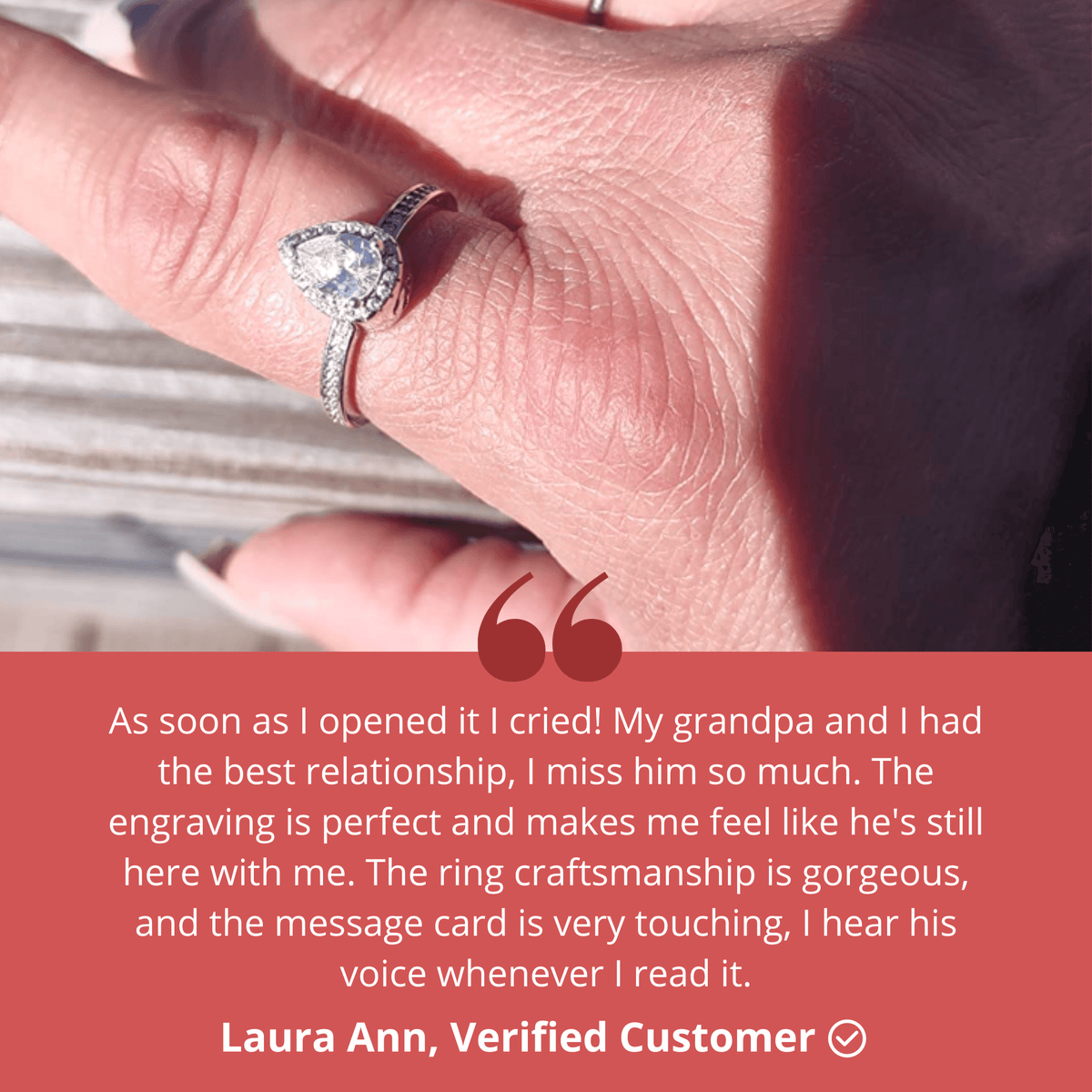 A Tear From Heaven Ring