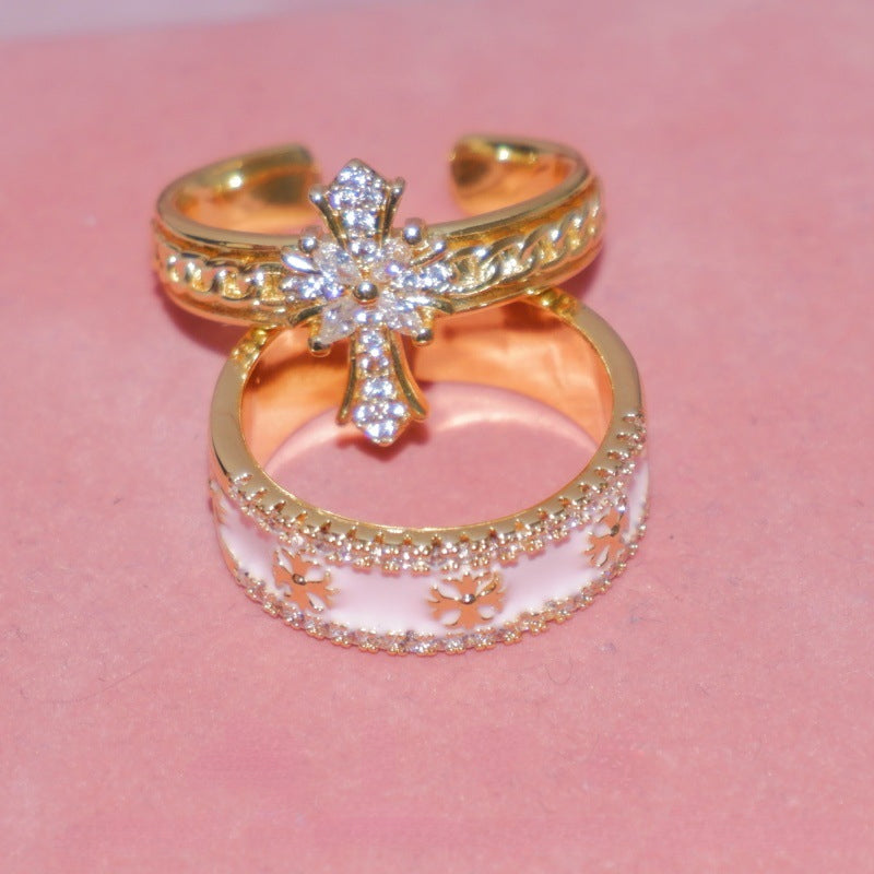 2-Piece Cross Stackable Ring Set