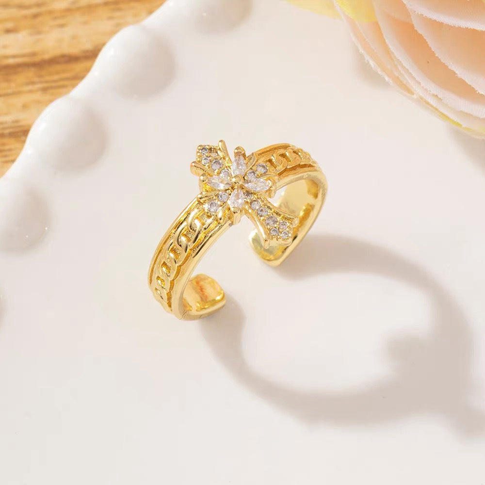 2-Piece Cross Stackable Ring Set