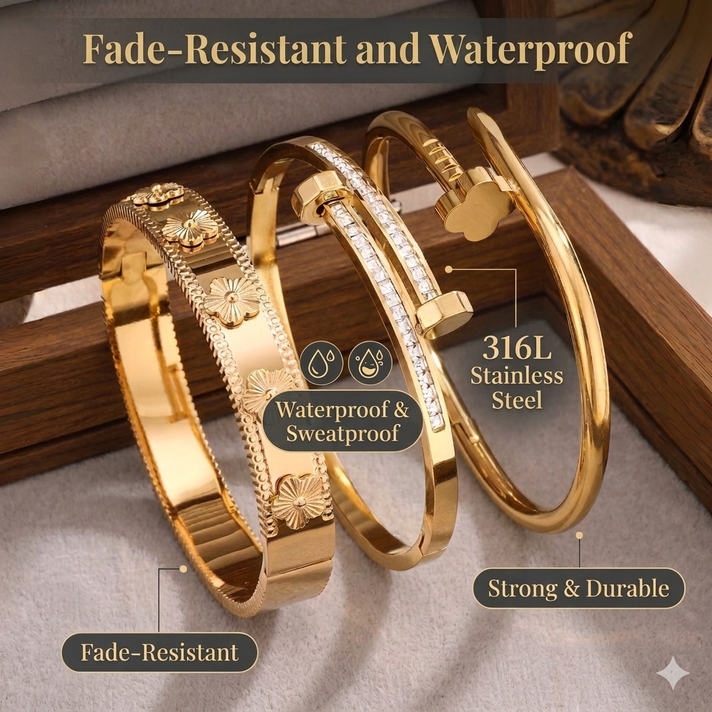 3 Piece Stackable Bangle Set