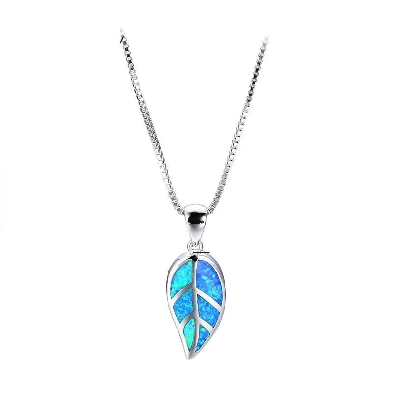 Sun Flower Opal Pendant Necklace