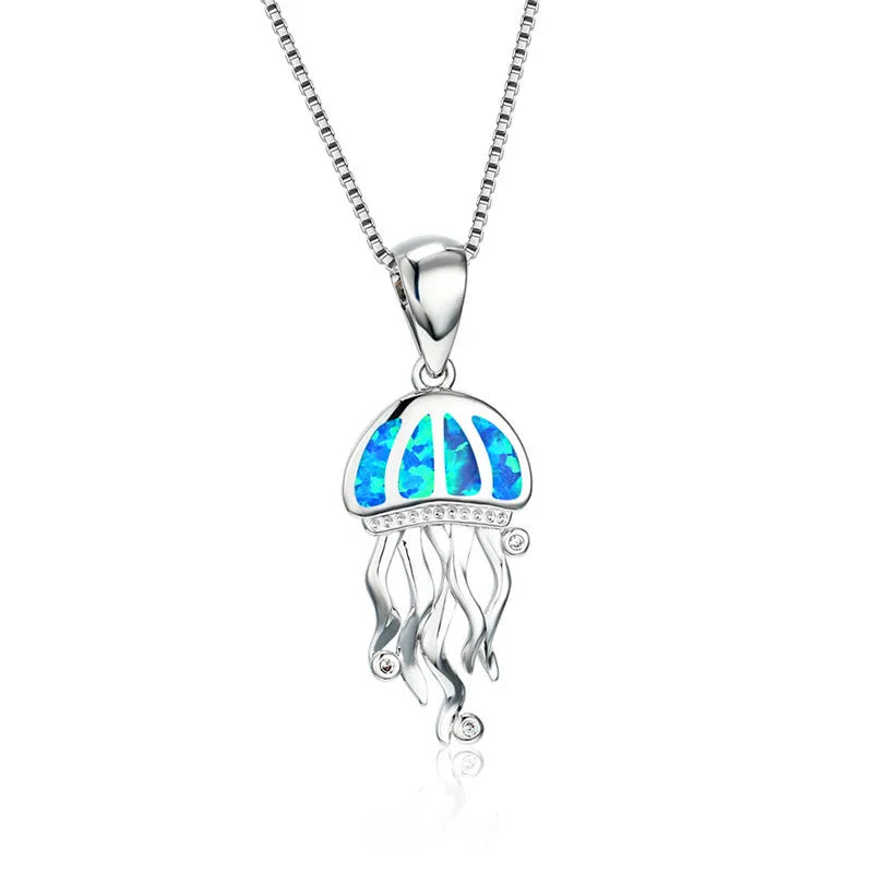 Sun Flower Opal Pendant Necklace