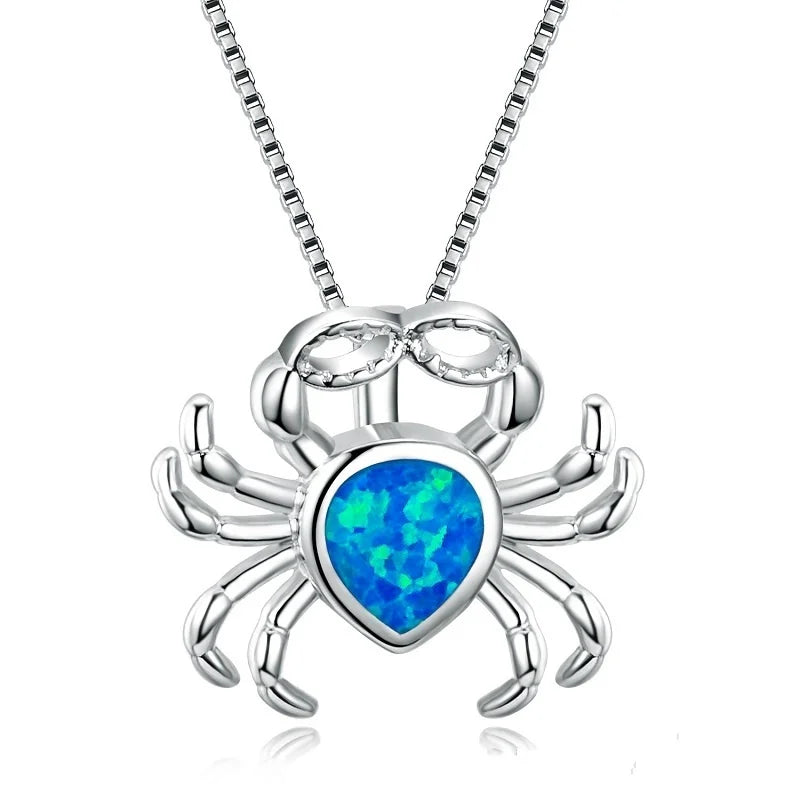 Sun Flower Opal Pendant Necklace