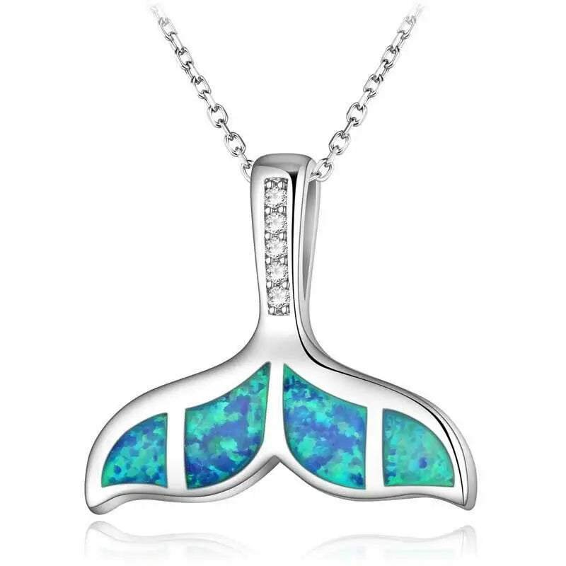 Sun Flower Opal Pendant Necklace