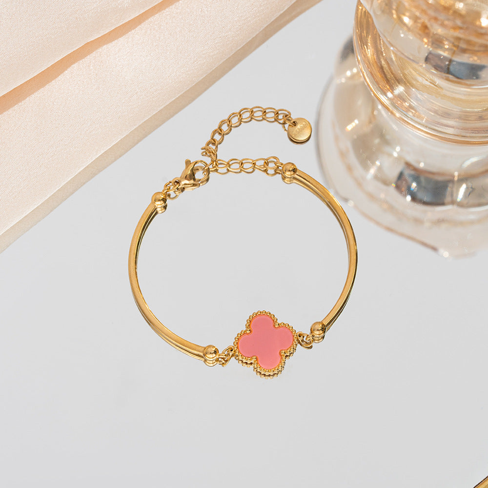 Waterproof Clover Bangle