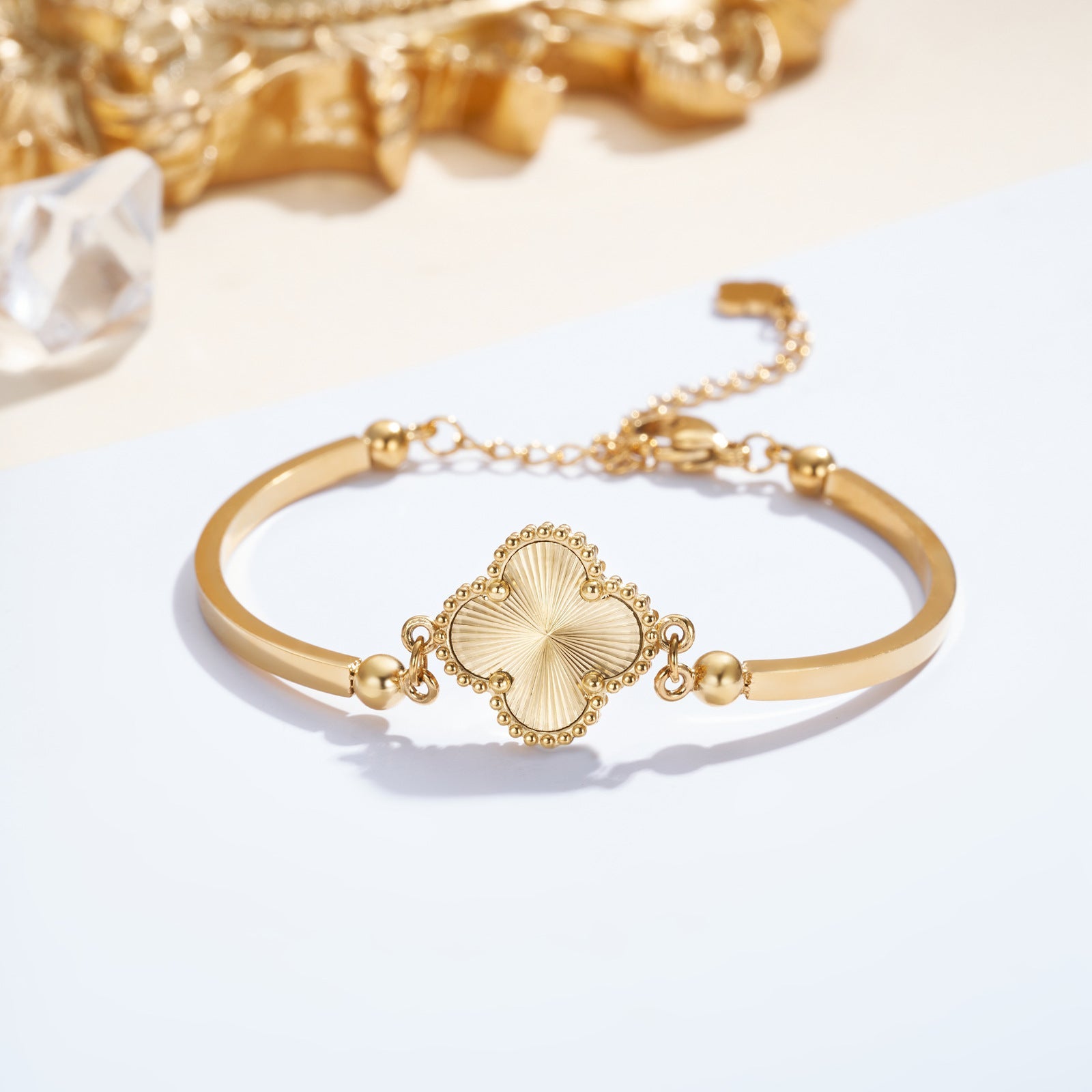 Waterproof Clover Bangle