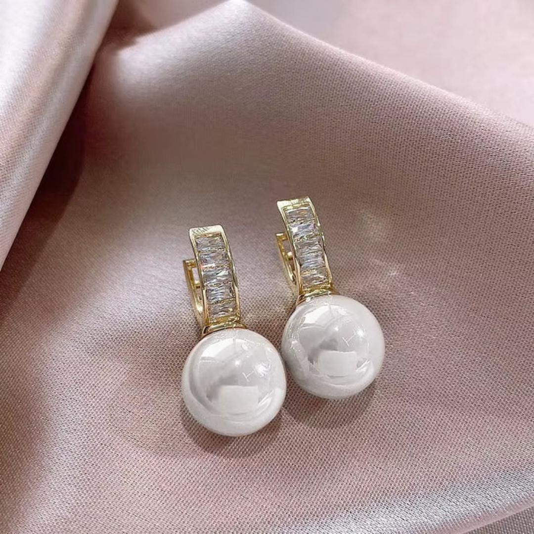 Rose Pearl Earrings