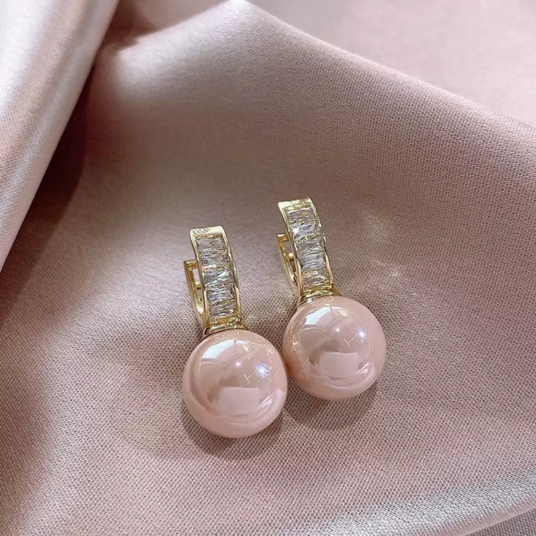 Rose Pearl Earrings