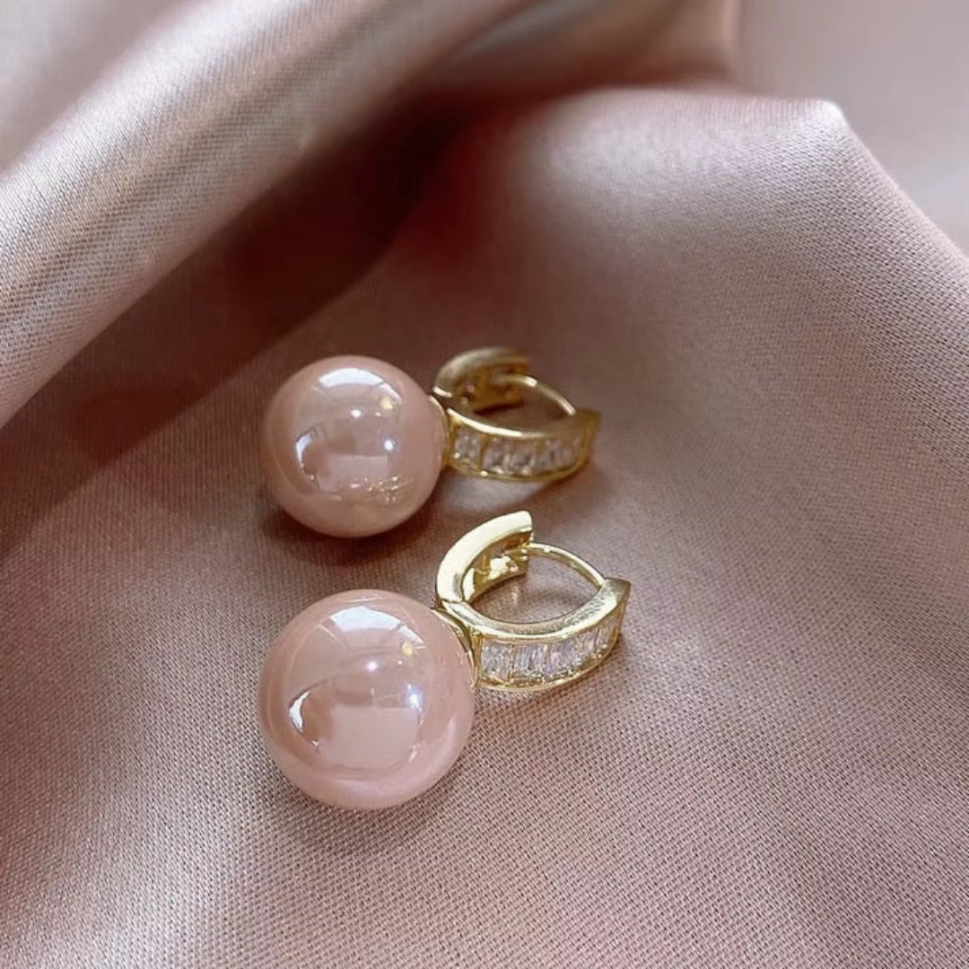 Rose Pearl Earrings