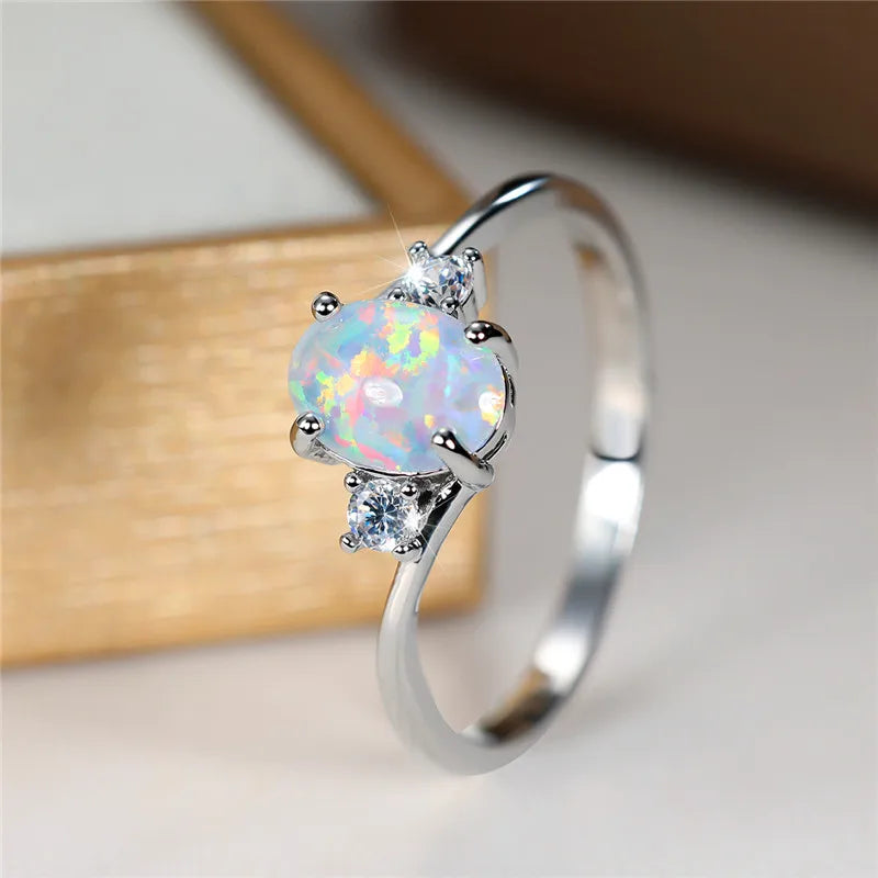 Oval Opal Stone Ring