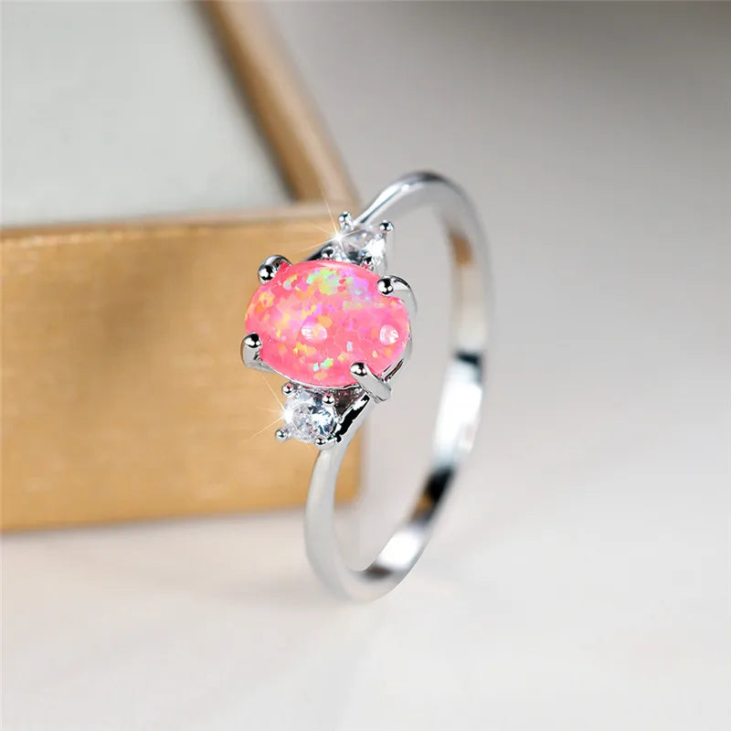 Oval Opal Stone Ring