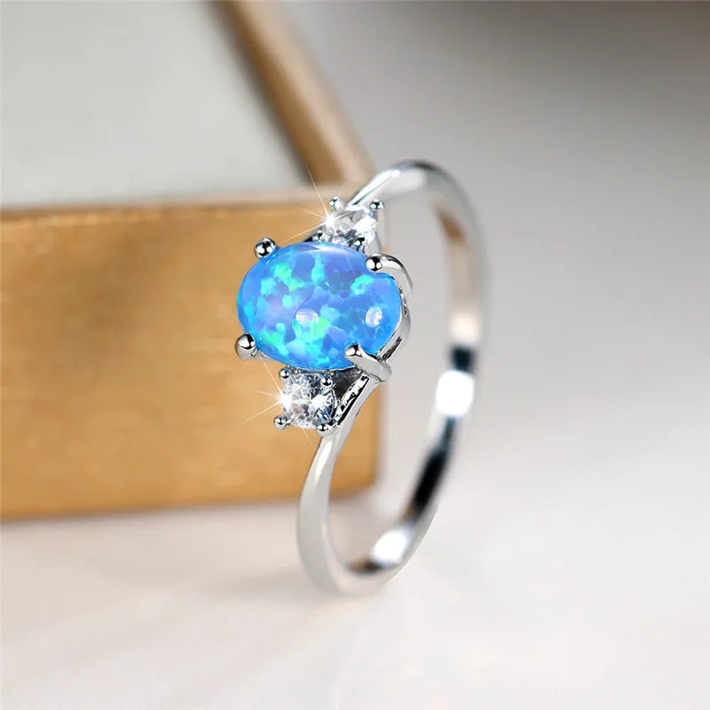 Oval Opal Stone Ring