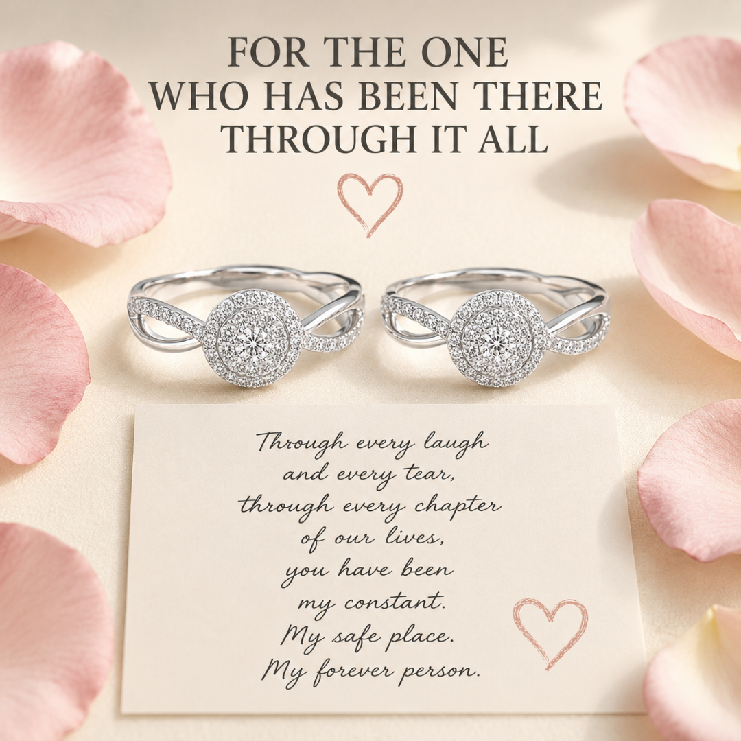 Mother & Daughter Forever Circle Ring