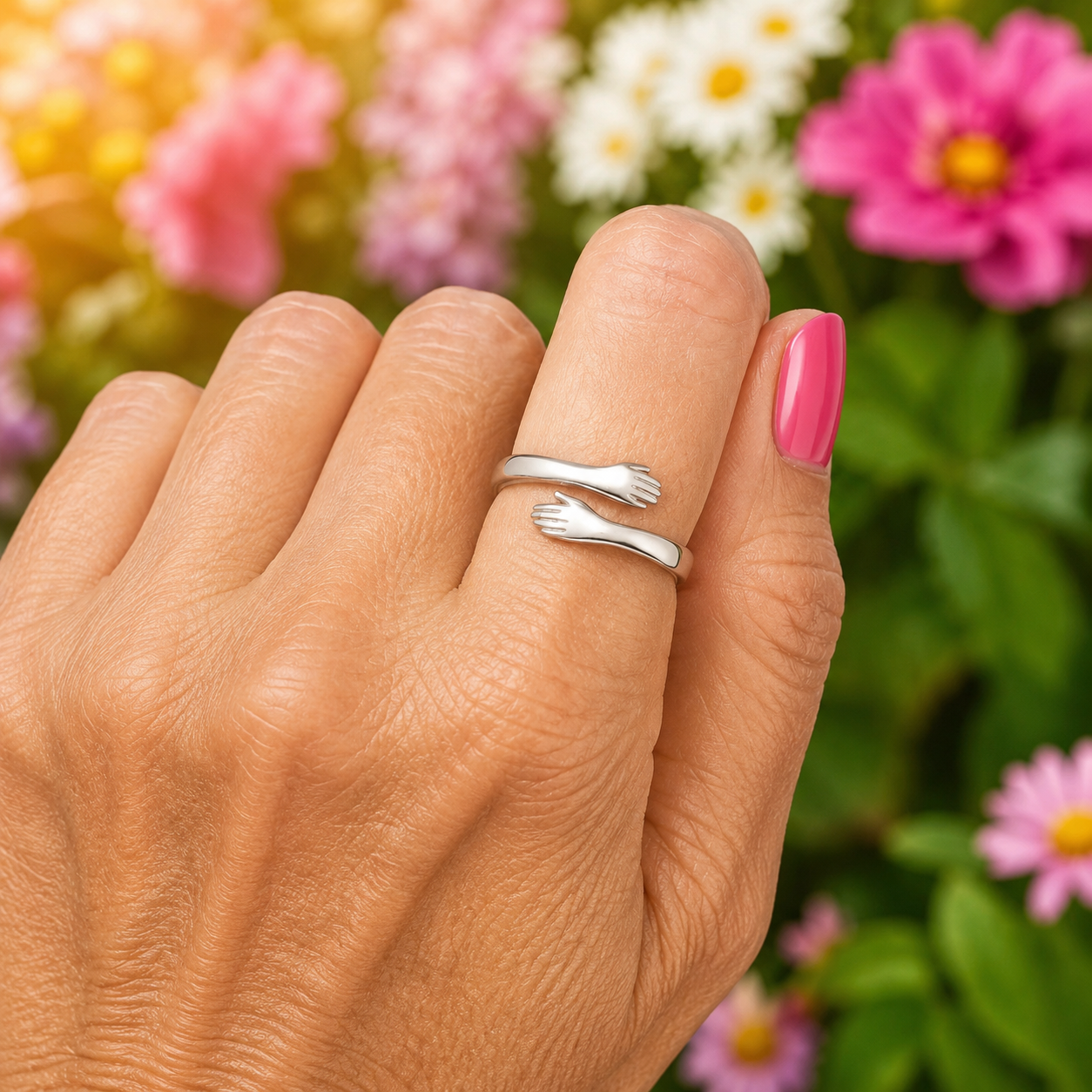 To My Granddaughter - Hug Ring