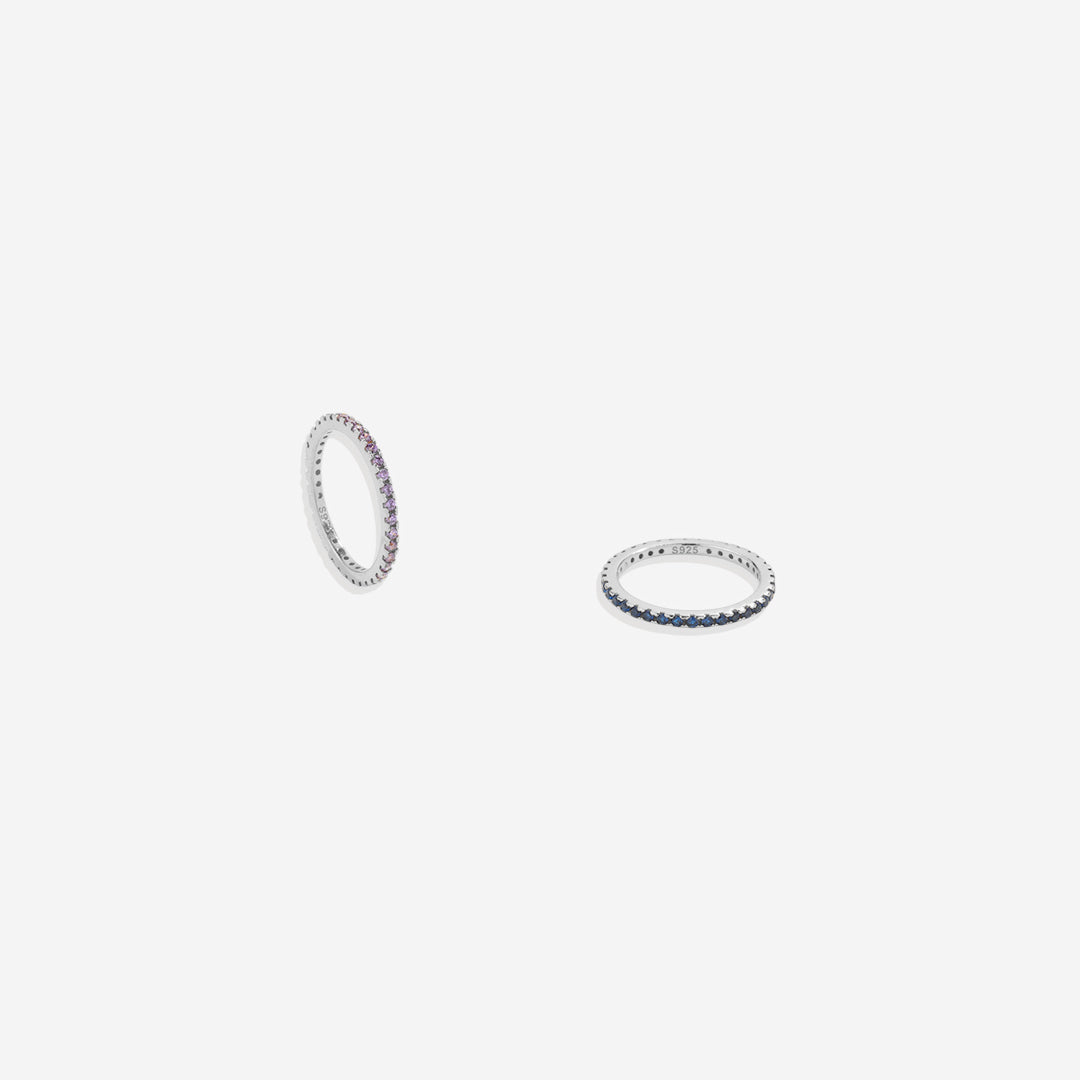 July Birthstone Eternity Stacking Ring