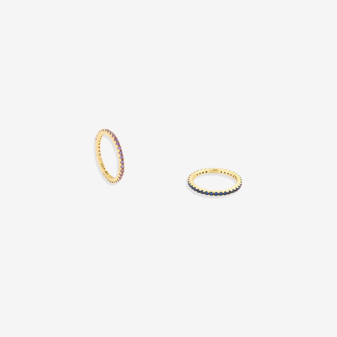 July Birthstone Eternity Stacking Ring