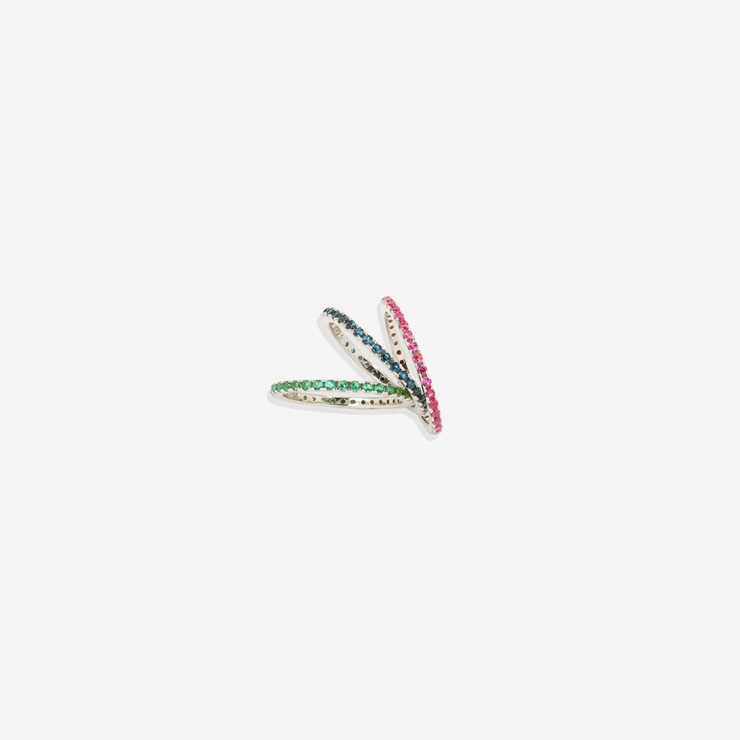 July Birthstone Eternity Stacking Ring