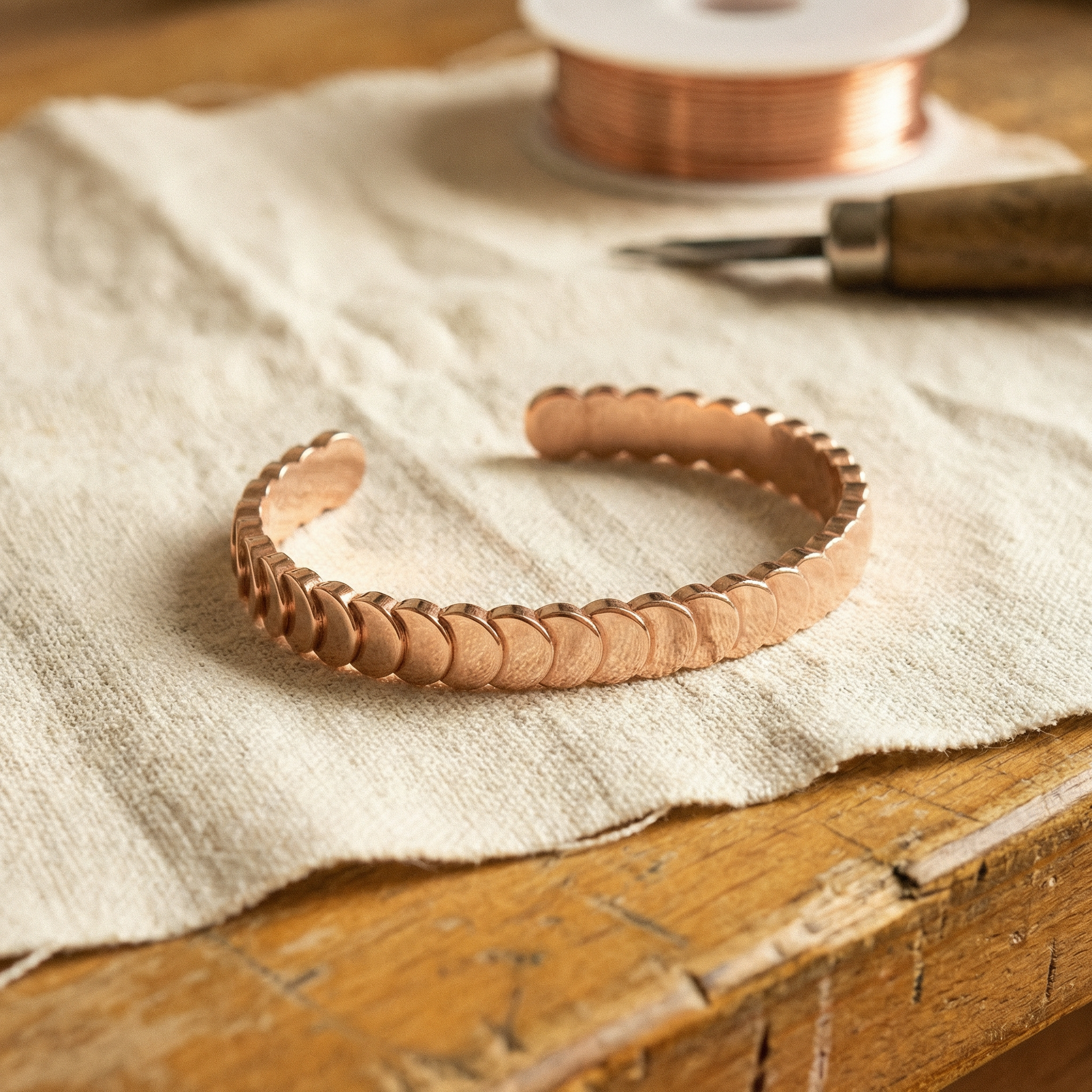 Tide Pull Copper Bracelet