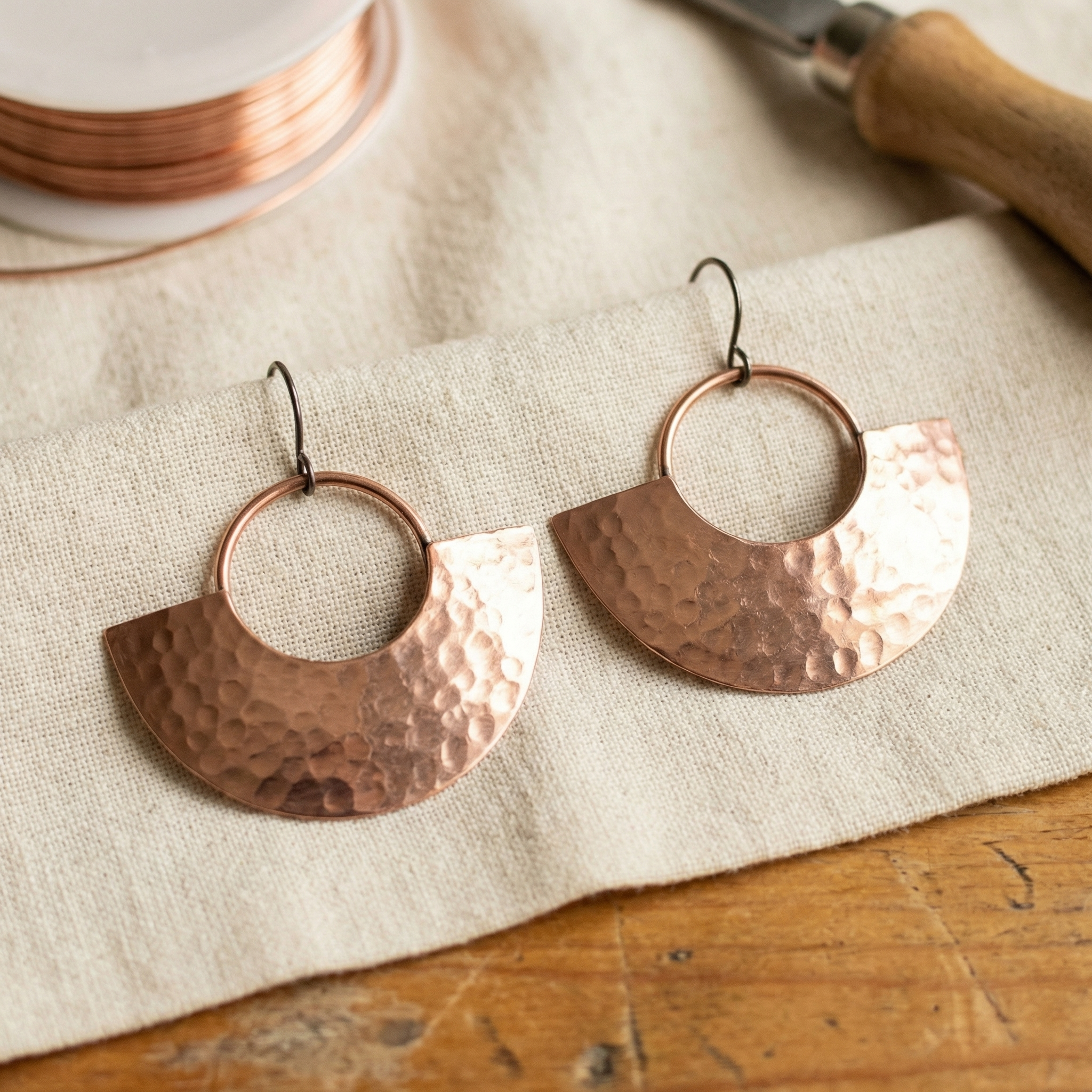Sol Glow Copper Earrings