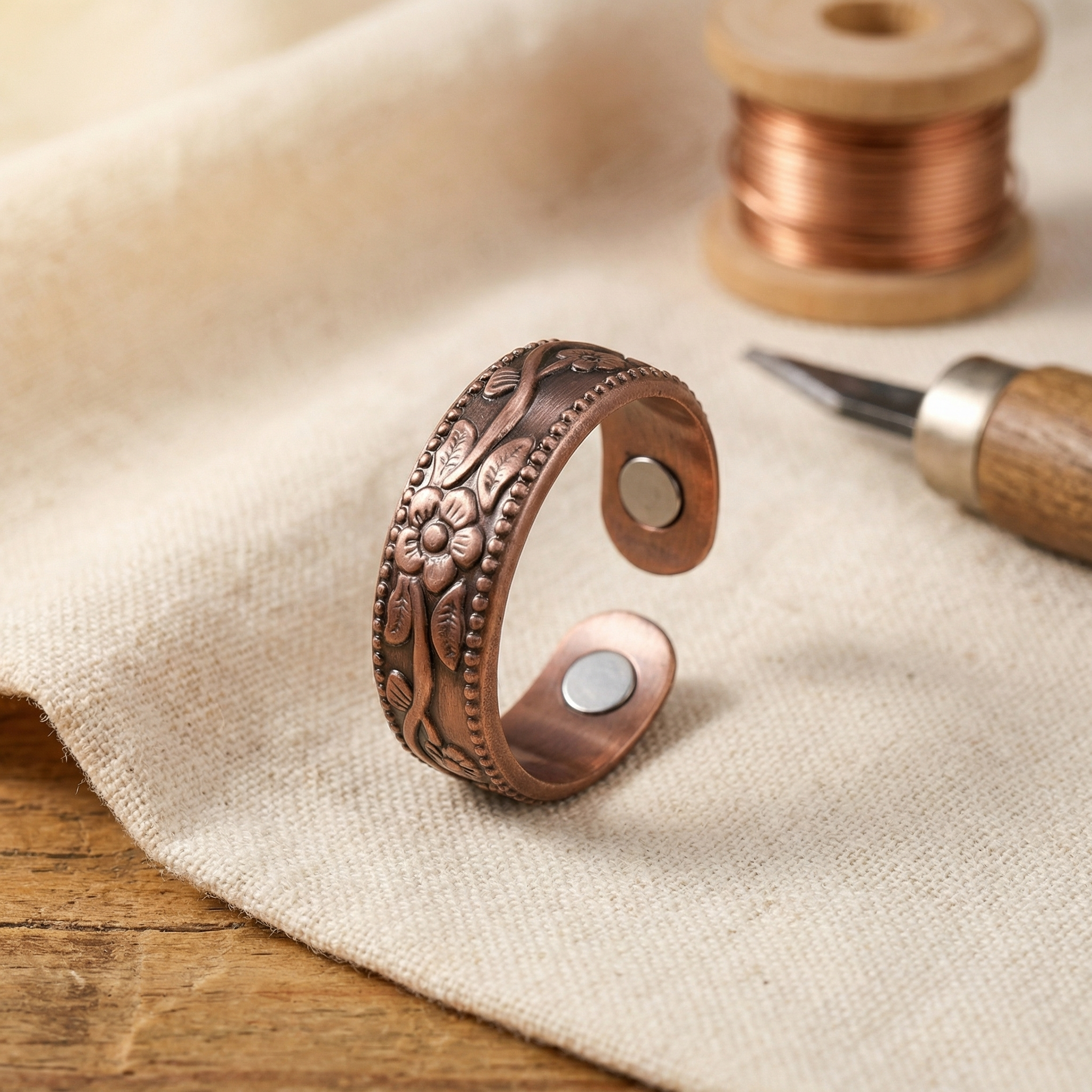 Petal Bloom Copper Ring