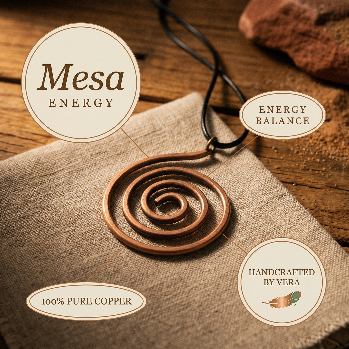 Mesa Plateau Copper Necklace