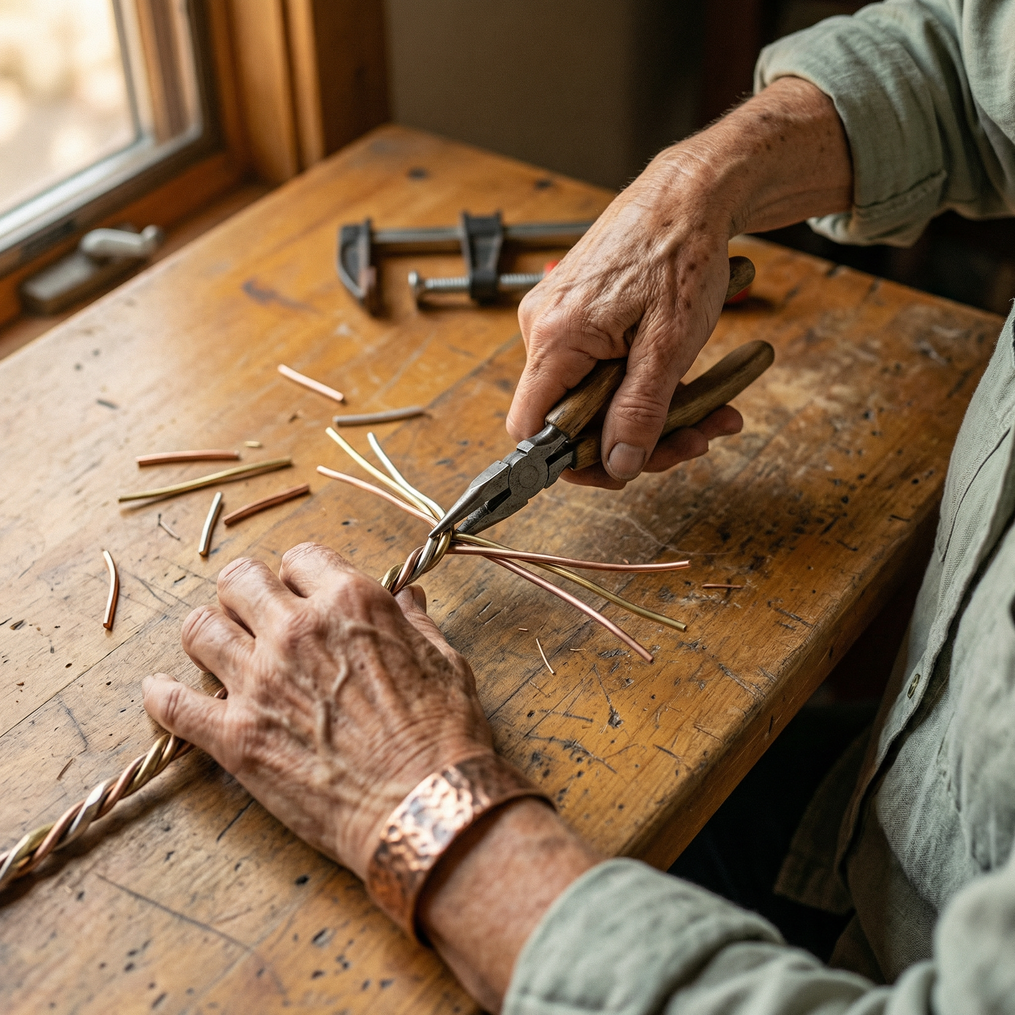 Stone Hold Copper Bracelet