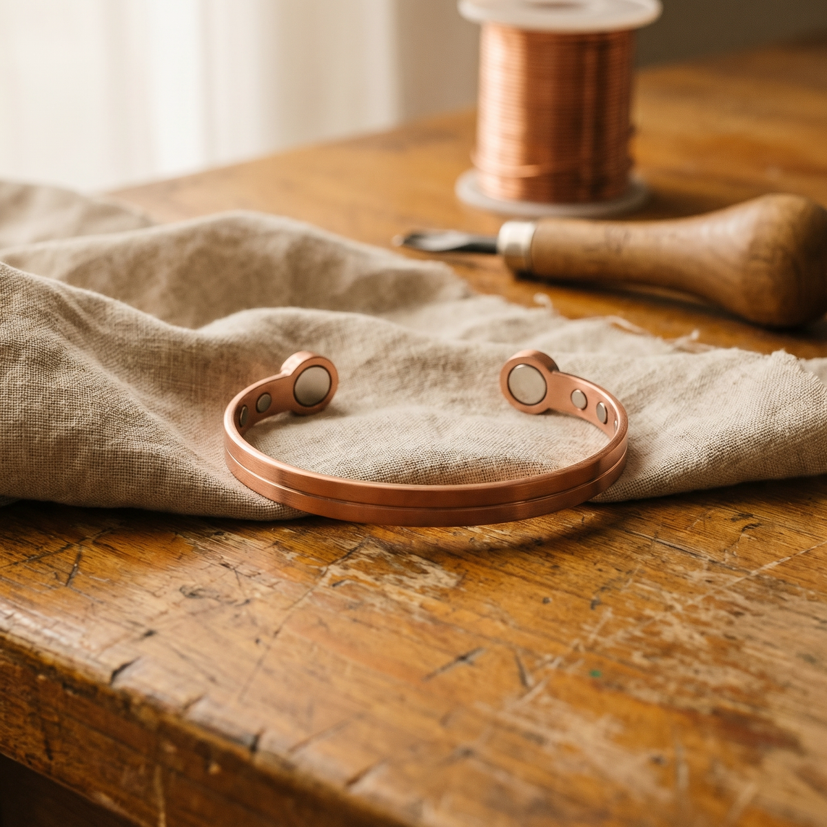 Wick Burn Copper Bracelet