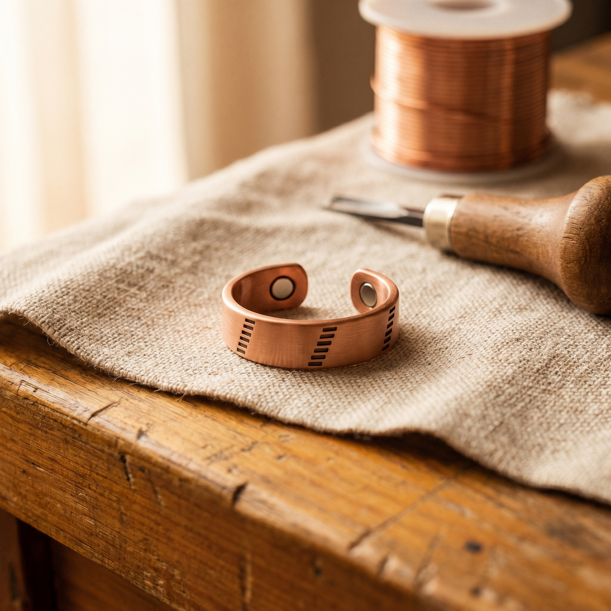 Hearth Glow Copper Ring