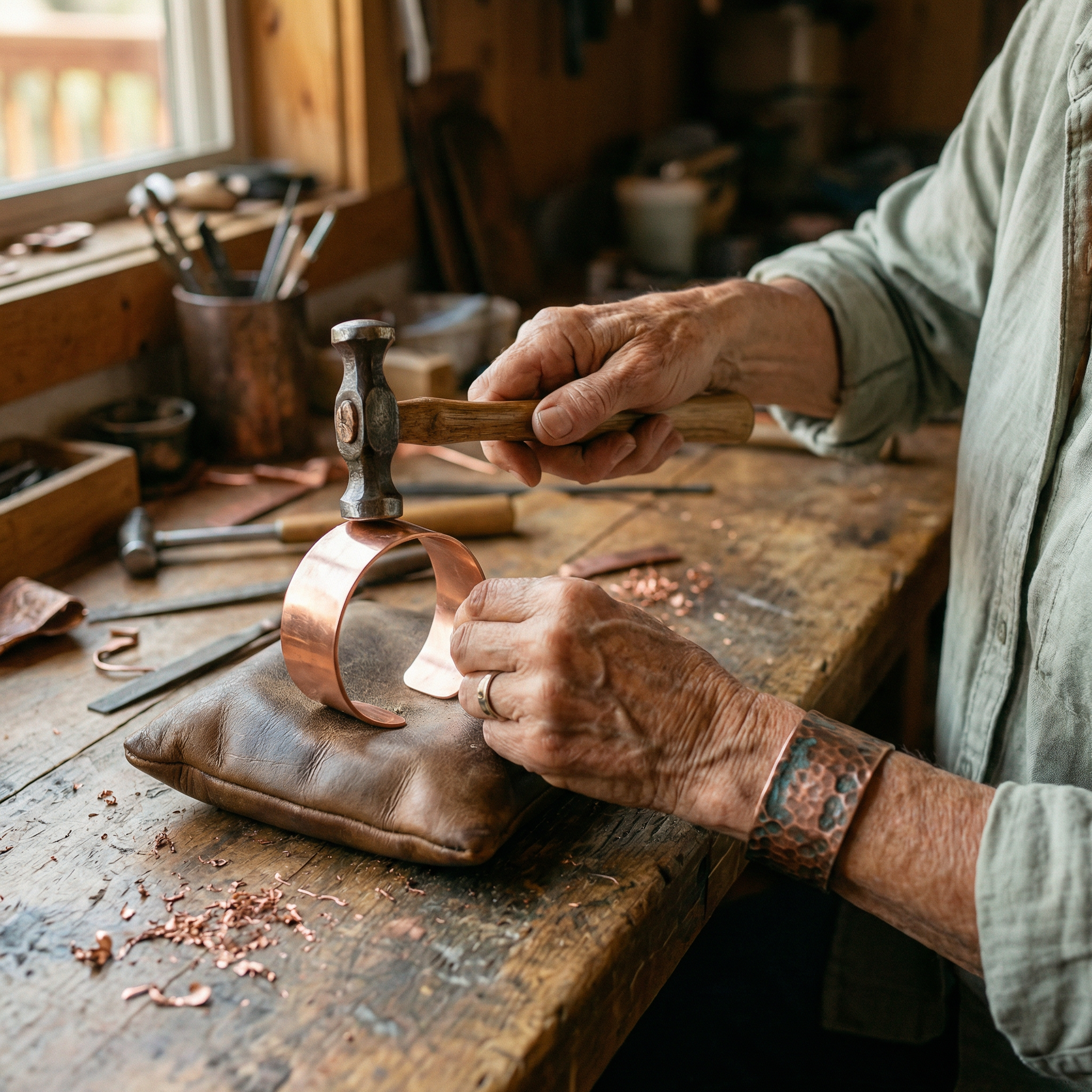 Hearth Glow Copper Ring