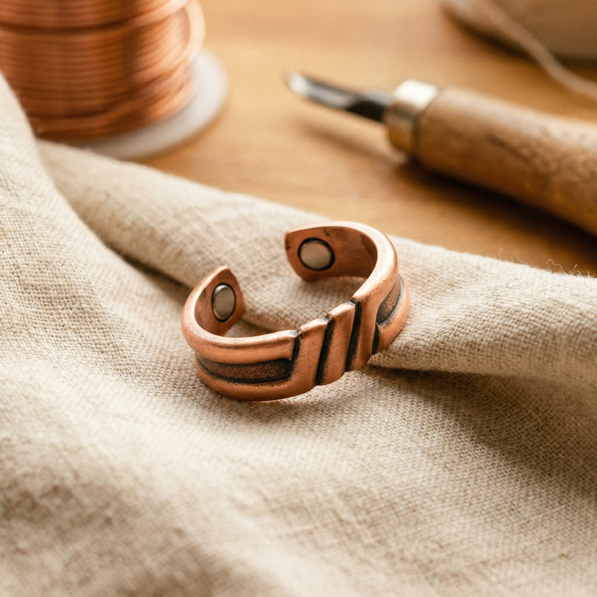 Peat Hollow Copper Ring