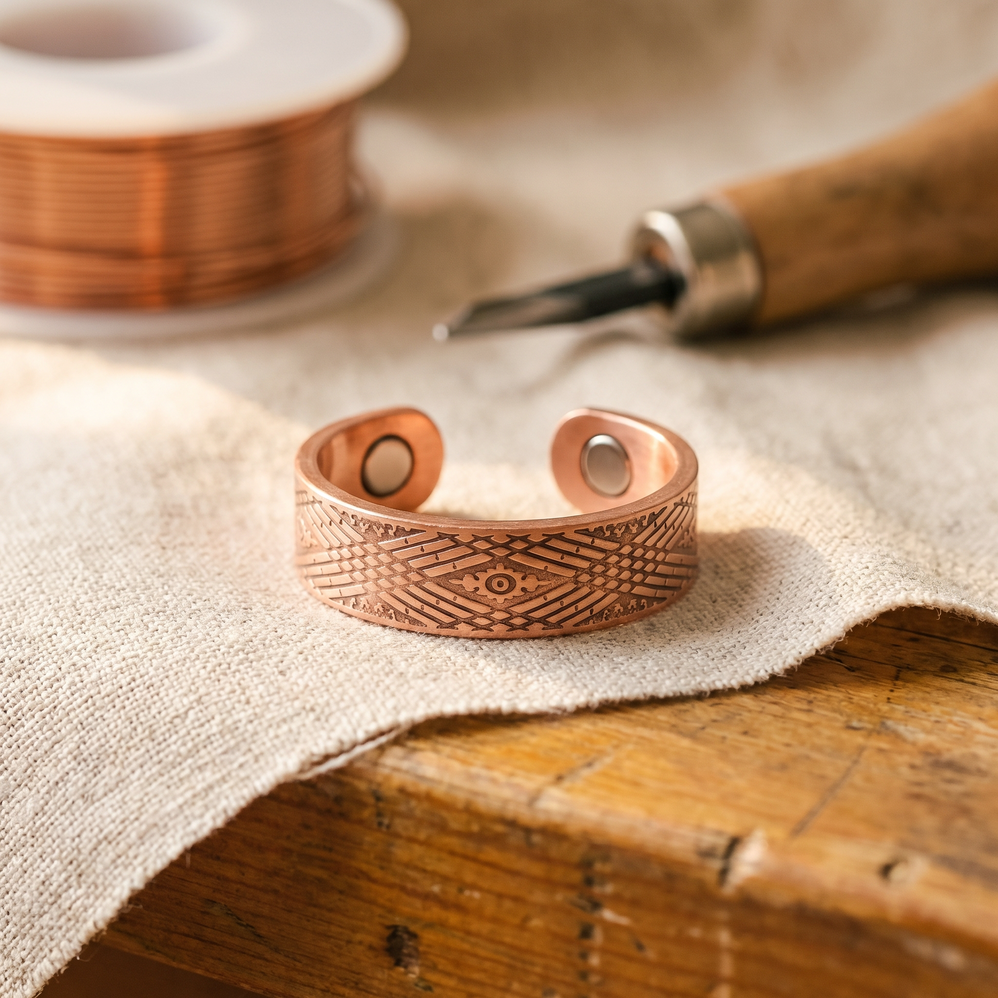 Holt Hollow Copper Ring