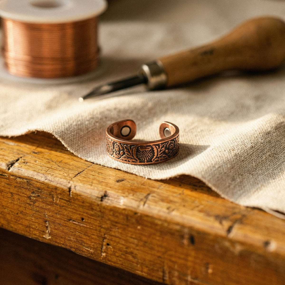 Bole Band Copper Ring