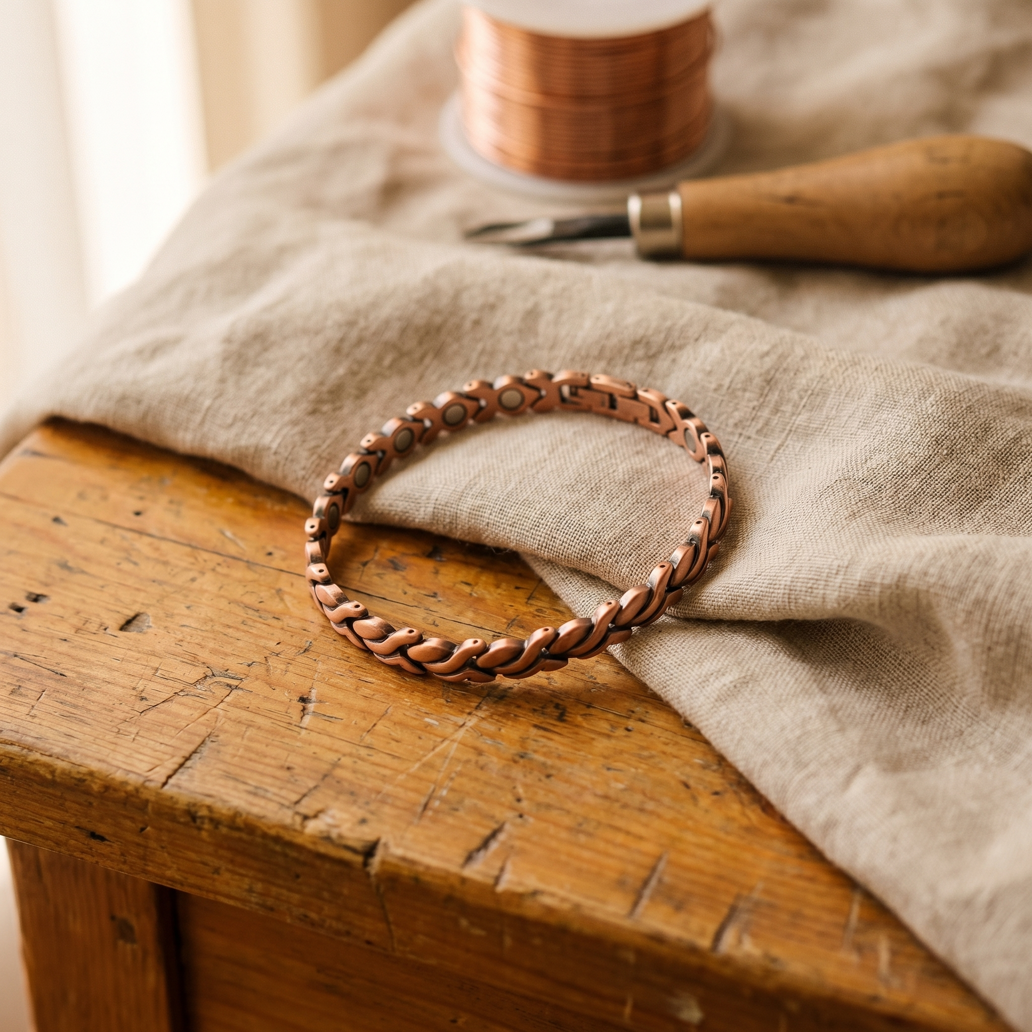 Dune Coast Copper Anklet