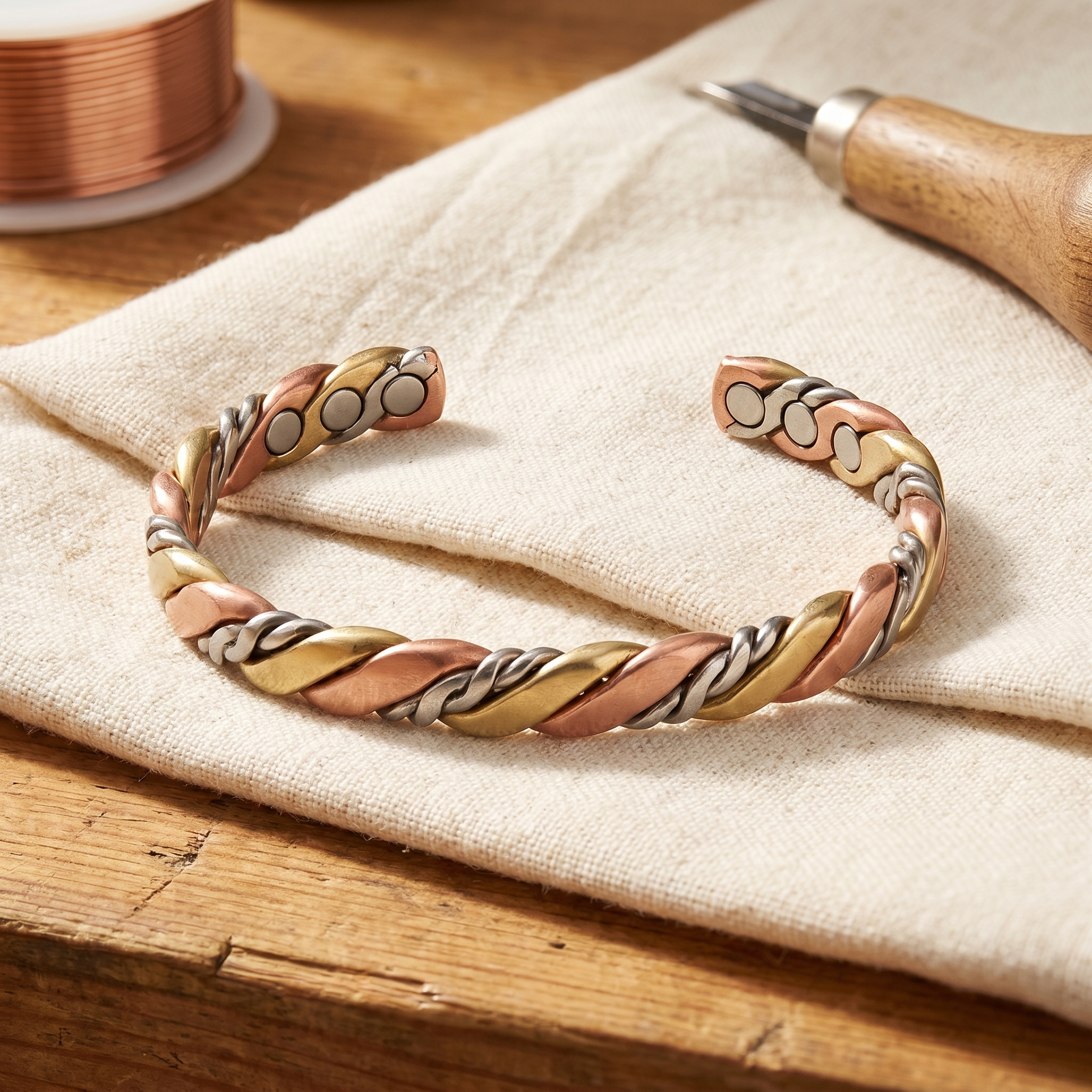 Stone Hold Copper Bracelet