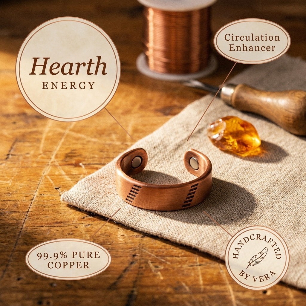 Hearth Glow Copper Ring