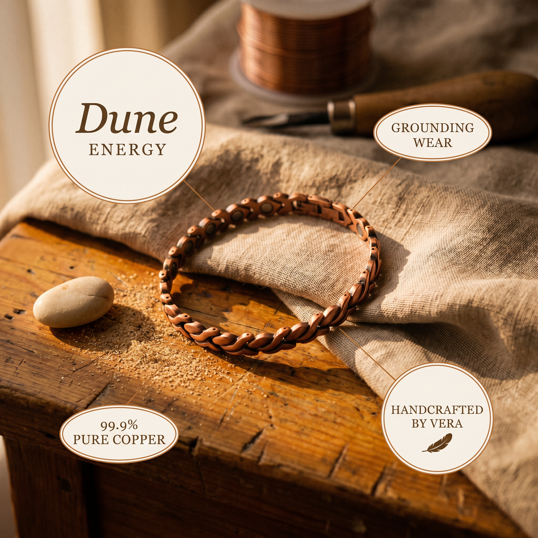 Dune Coast Copper Anklet