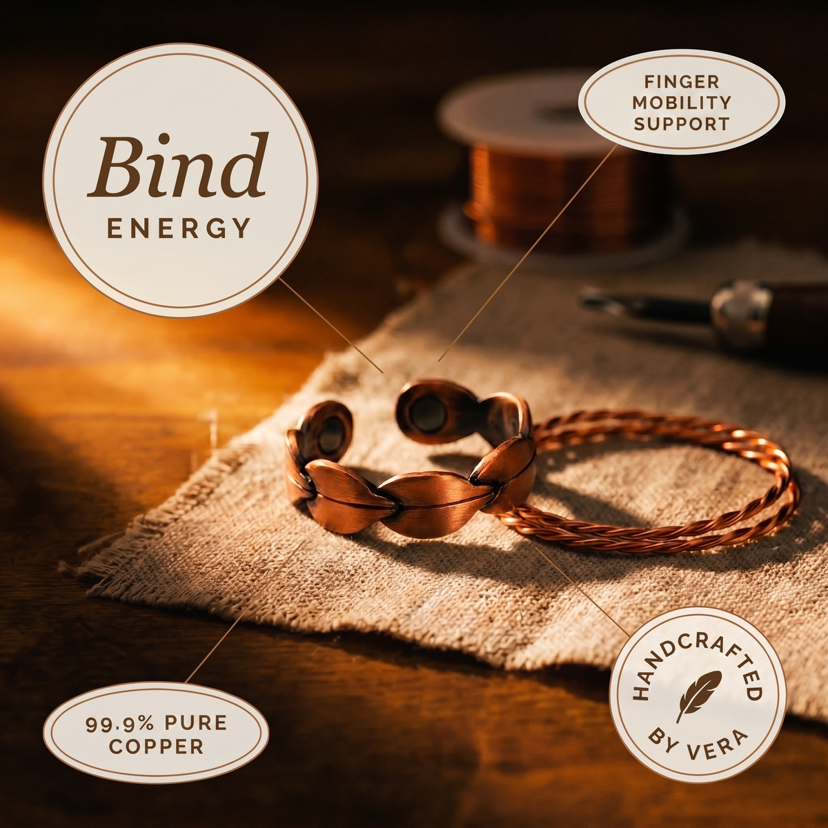 Bind Coil Copper Ring
