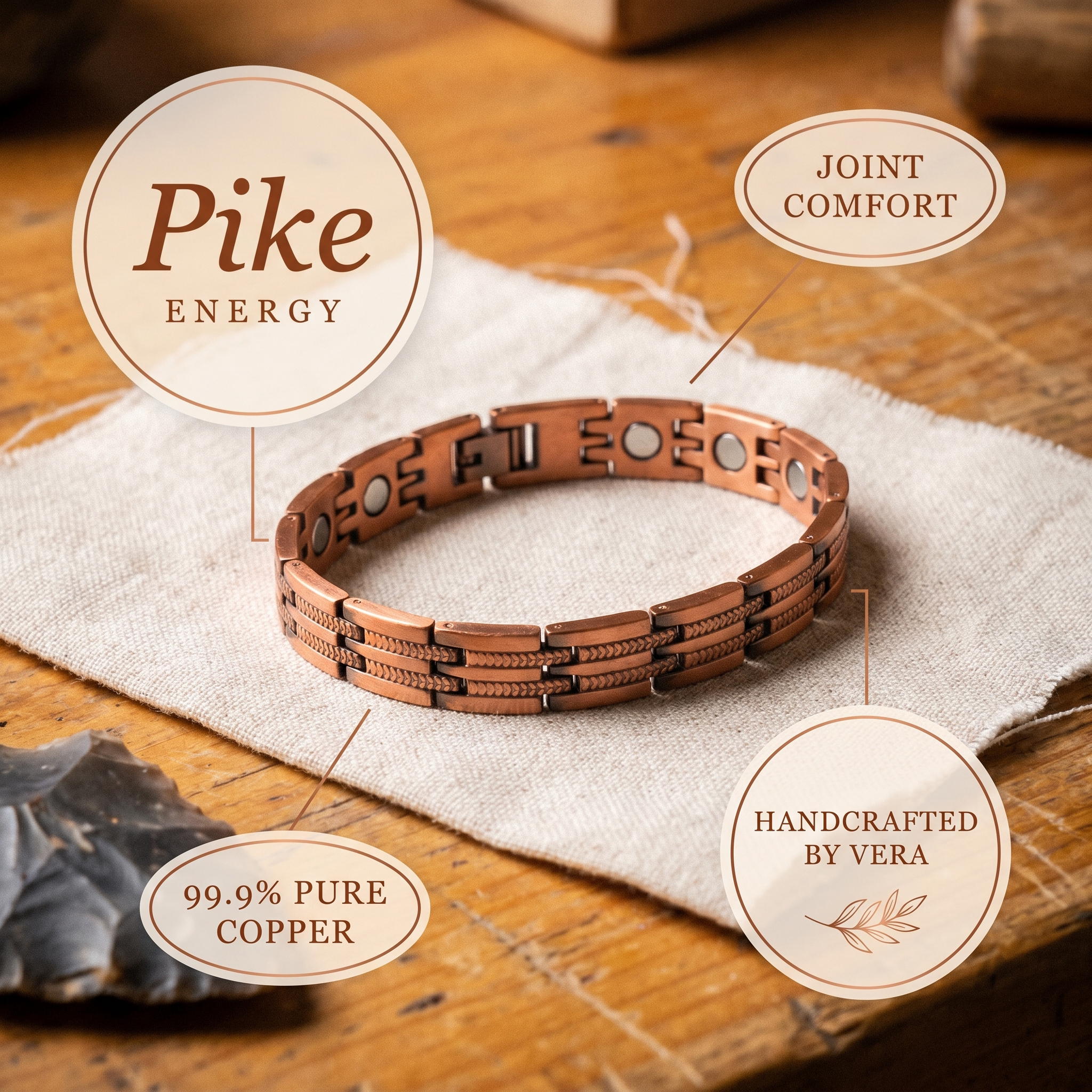 Pike Ridge Men's Copper Bracelet