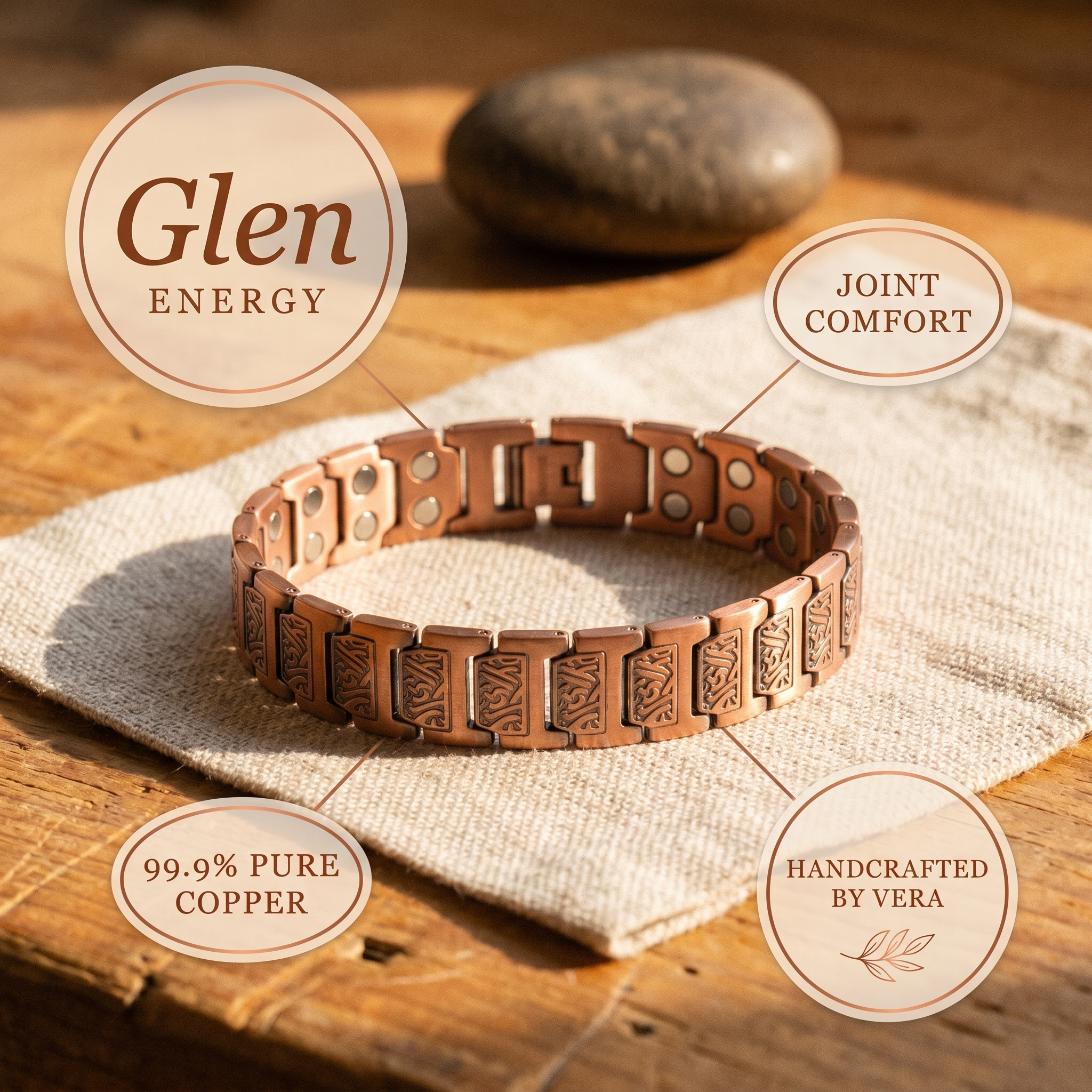 Glen Trail Men's Copper Bracelet