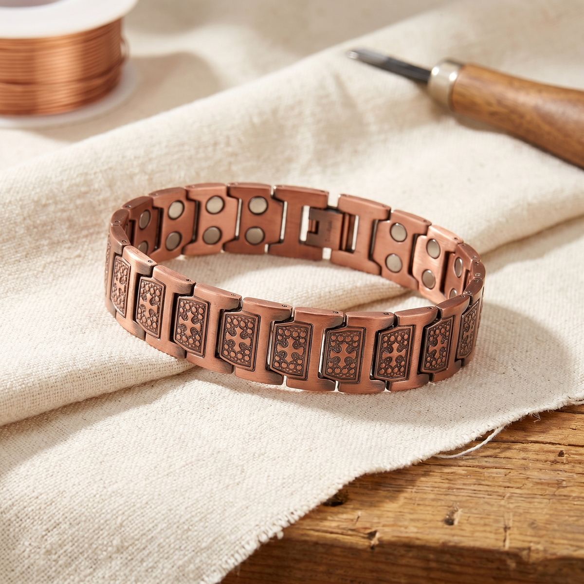 Gale Force Men's Copper Bracelet